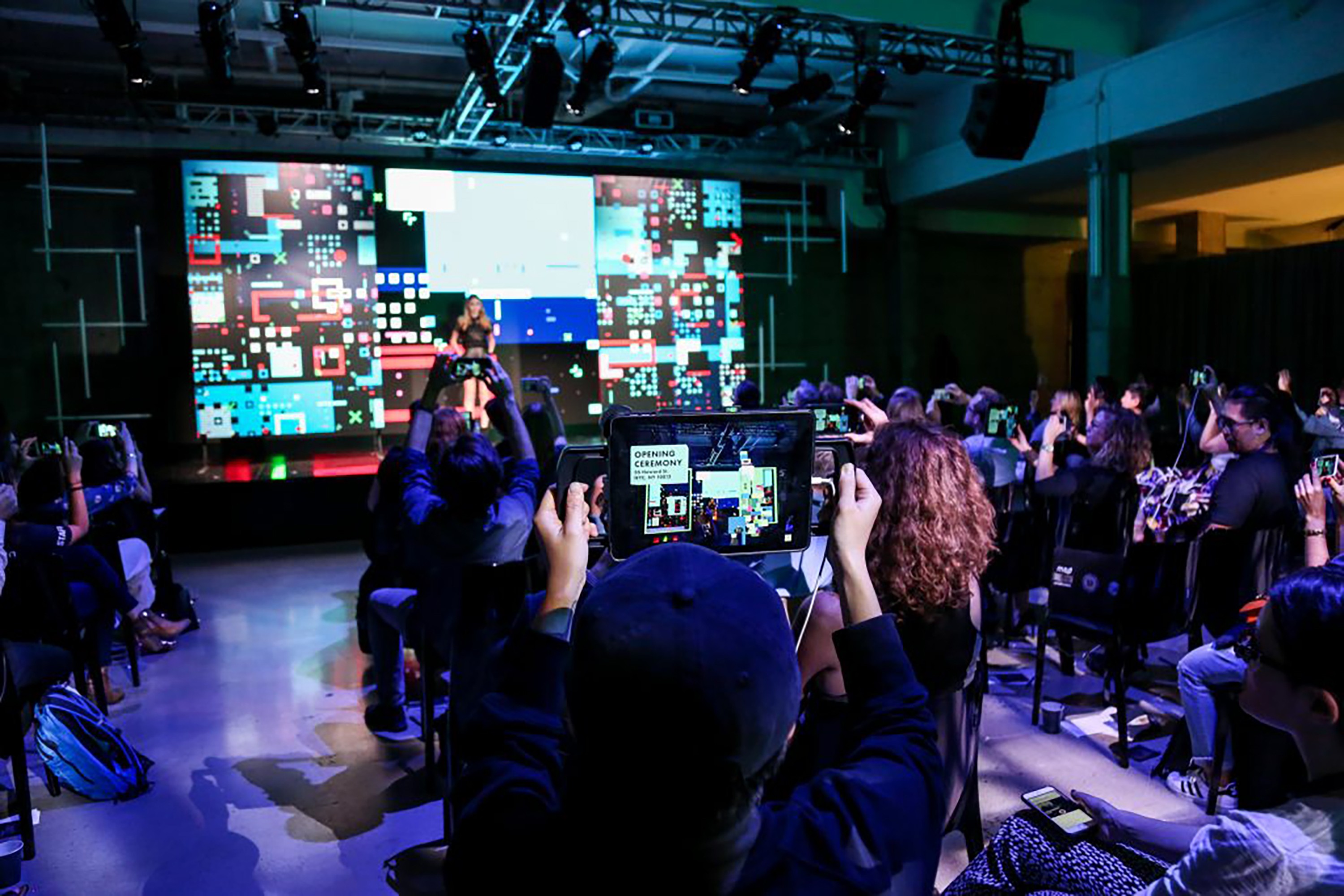 Image of AR fashion show